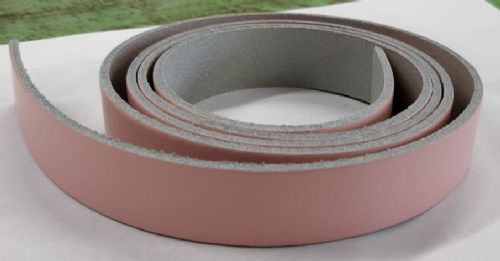 Leather One Strap Wrist Band Brace Support - Gym Weight Lifting Wrap - Various Colours (Baby Pink)